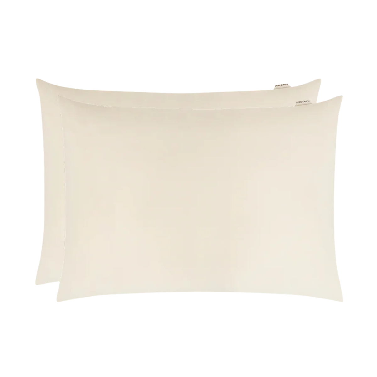 two beige pillows
