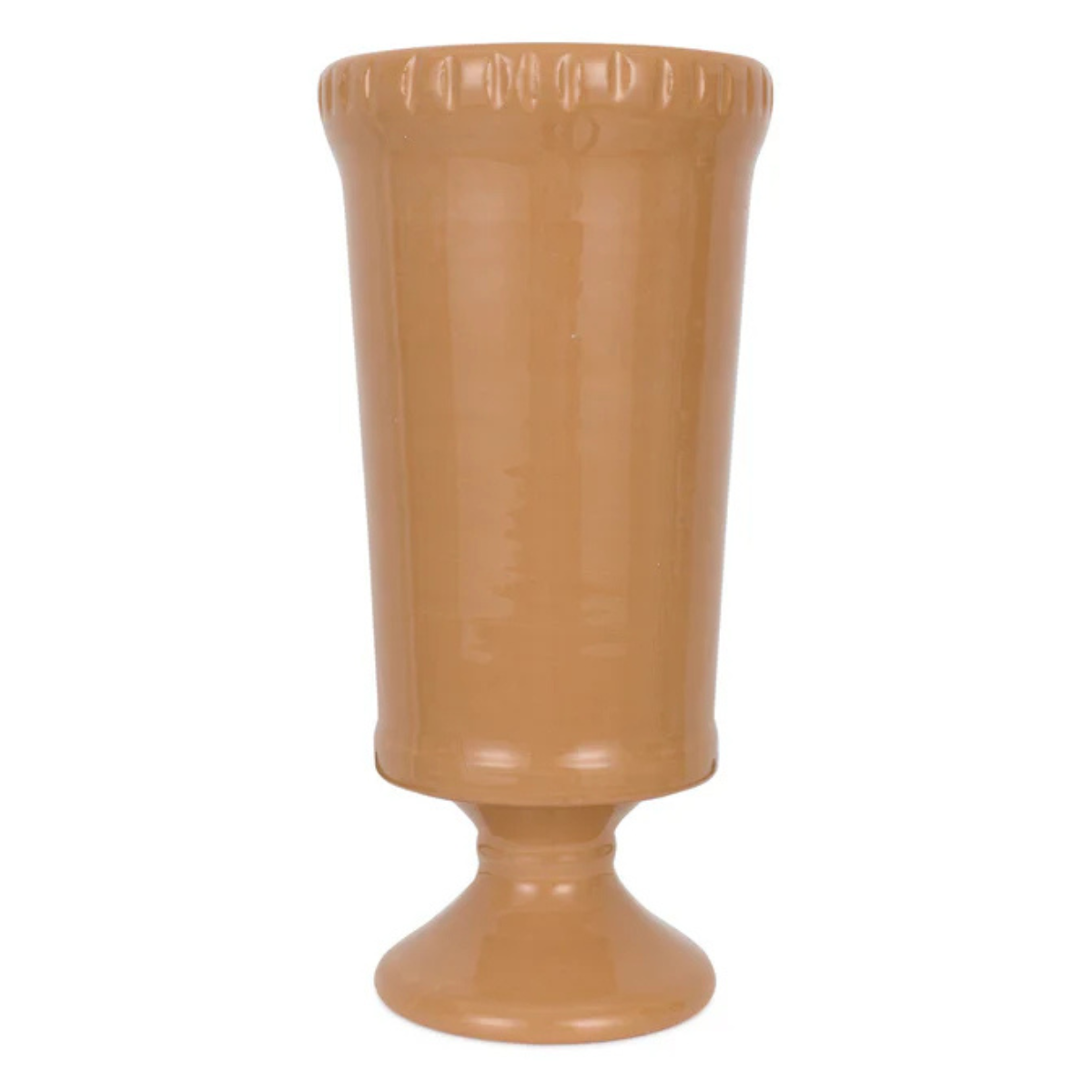 a terracotta urn vase