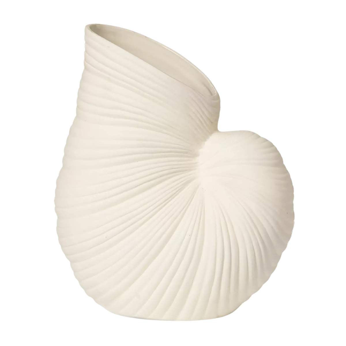 Ferm Living Shell Organic-Shape Stoneware Vase