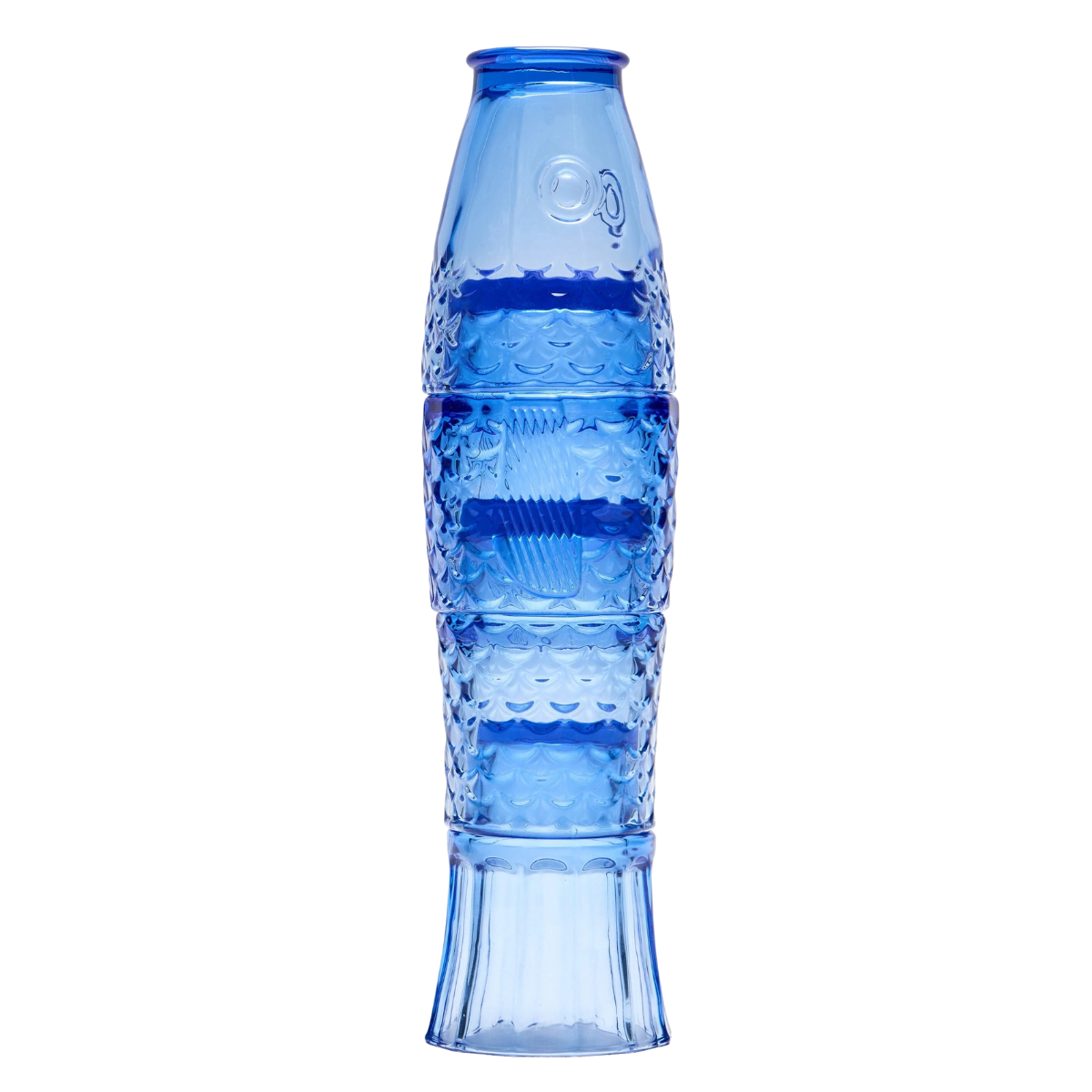 blue stacking tumblers in the shape of a fish