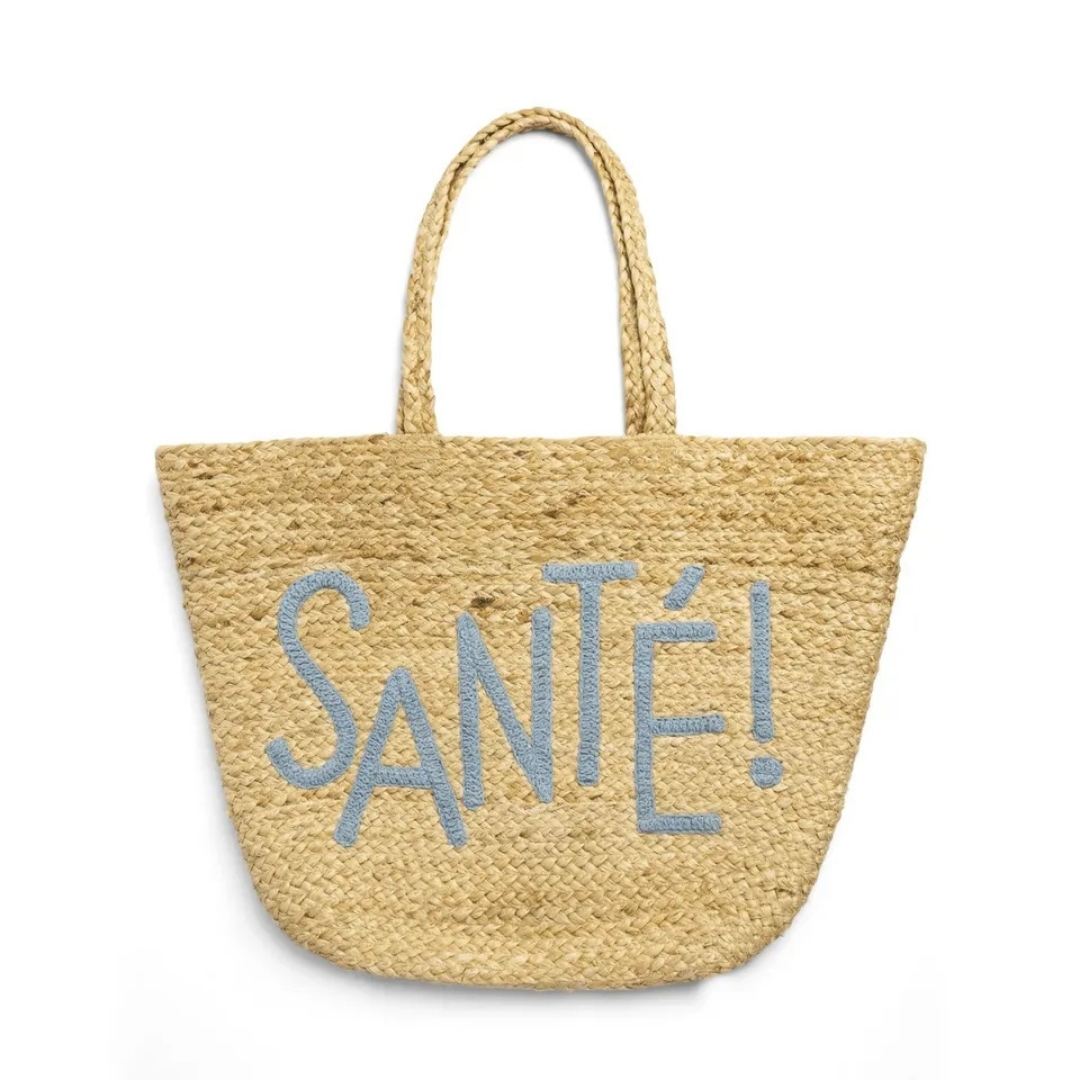 Daylesford Sante beach bag pictured on a white background