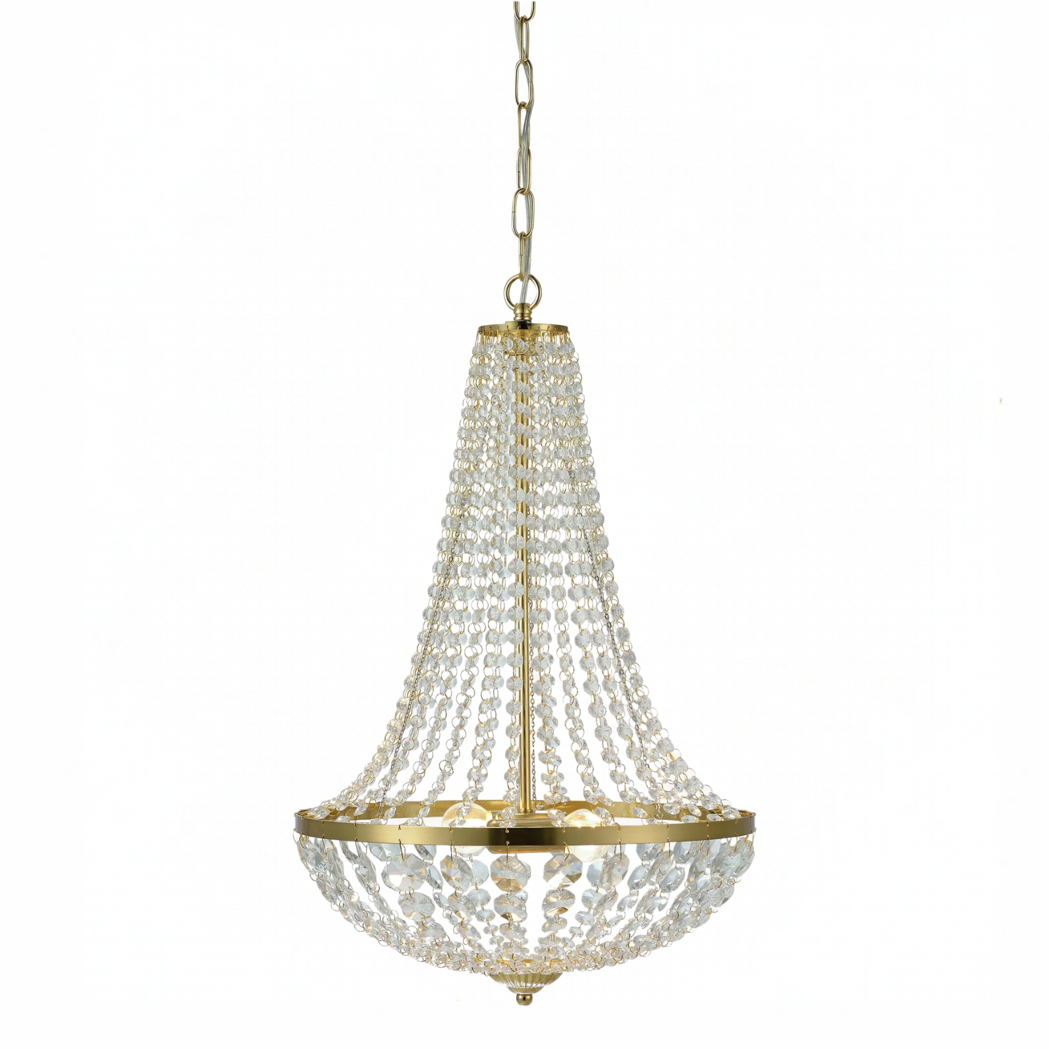 a large crystal chandelier