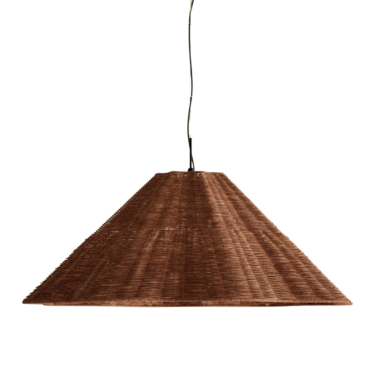 Large rattan pendant light
