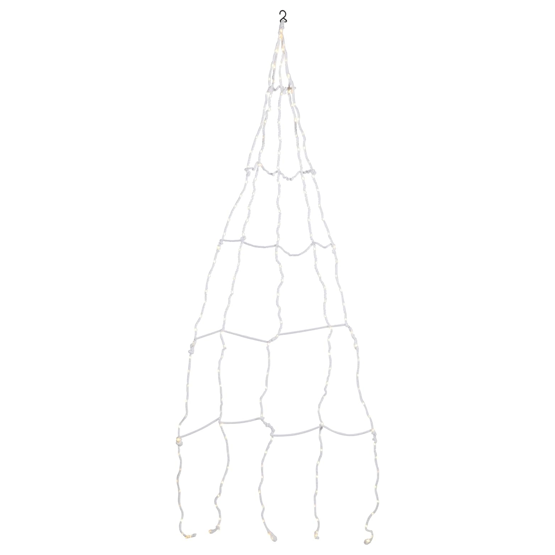 a white spiderweb outdoor light halloween decoration