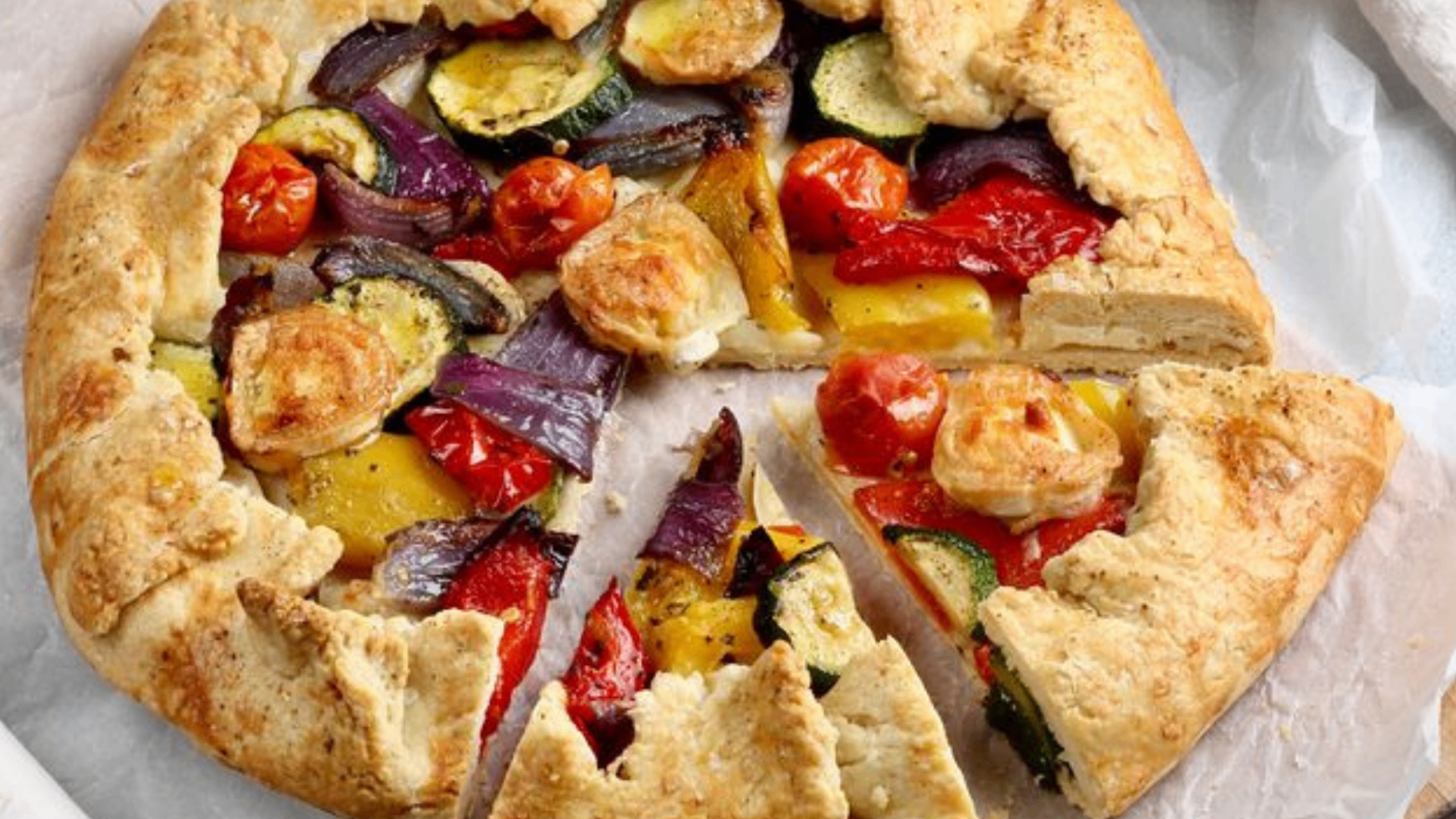 Mediterranean Vegetables and Goat's Cheese Galette  