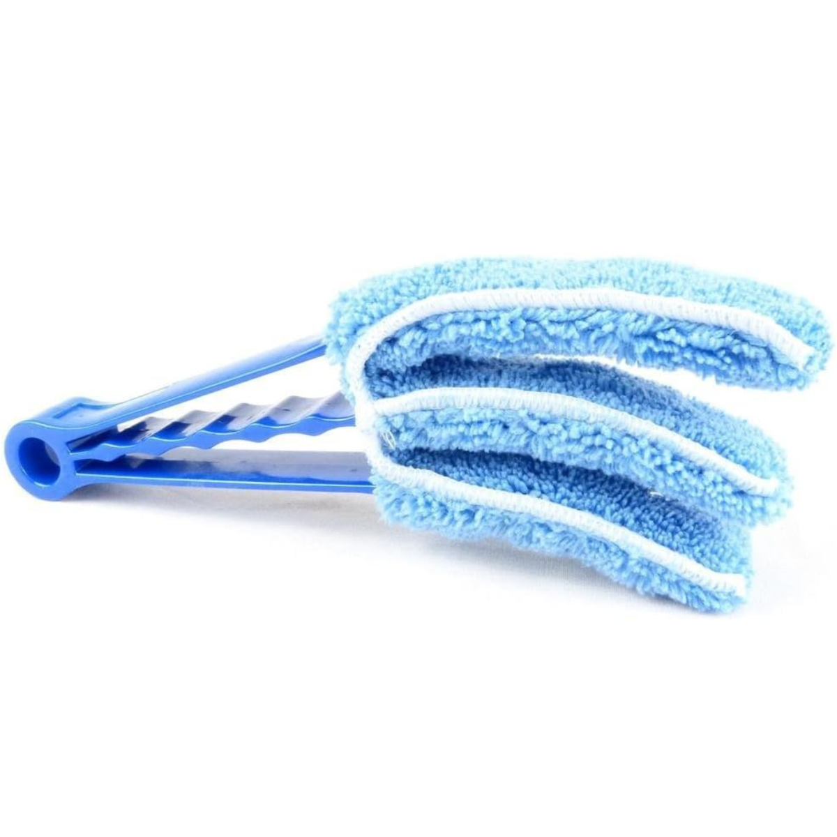 a blue venetian blind cleaner