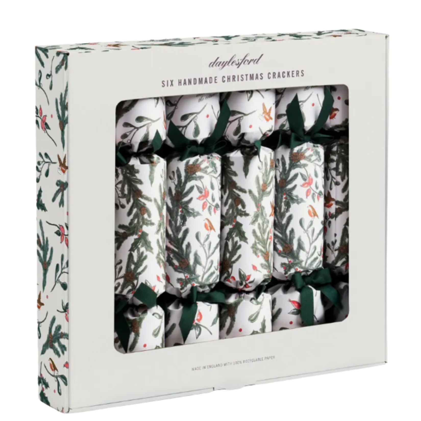 white box of daylesford christmas crackers