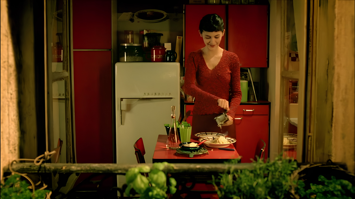 kitchen scene from Amelie