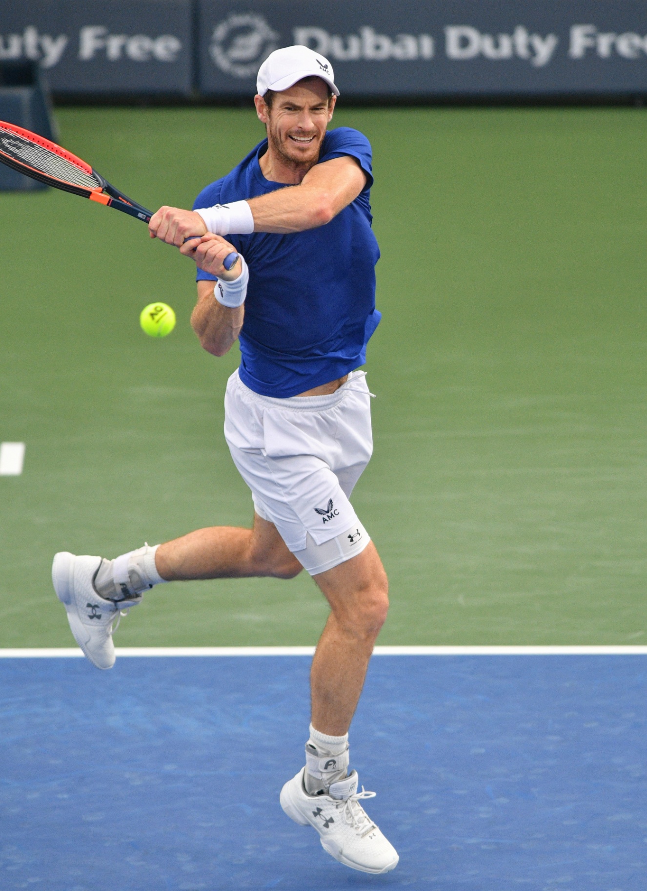 andy murray playing tennis in dubai 2024