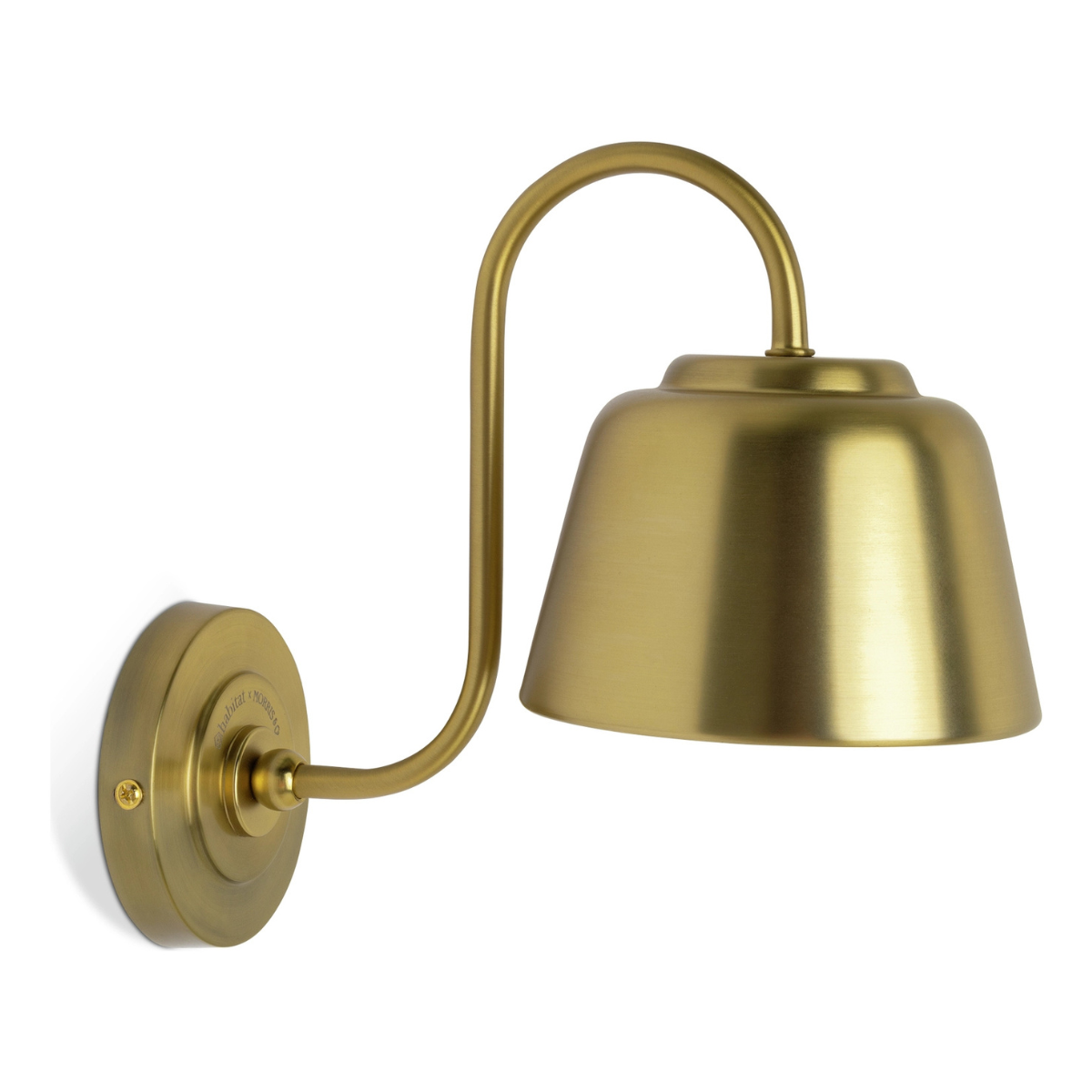 a brass wall light