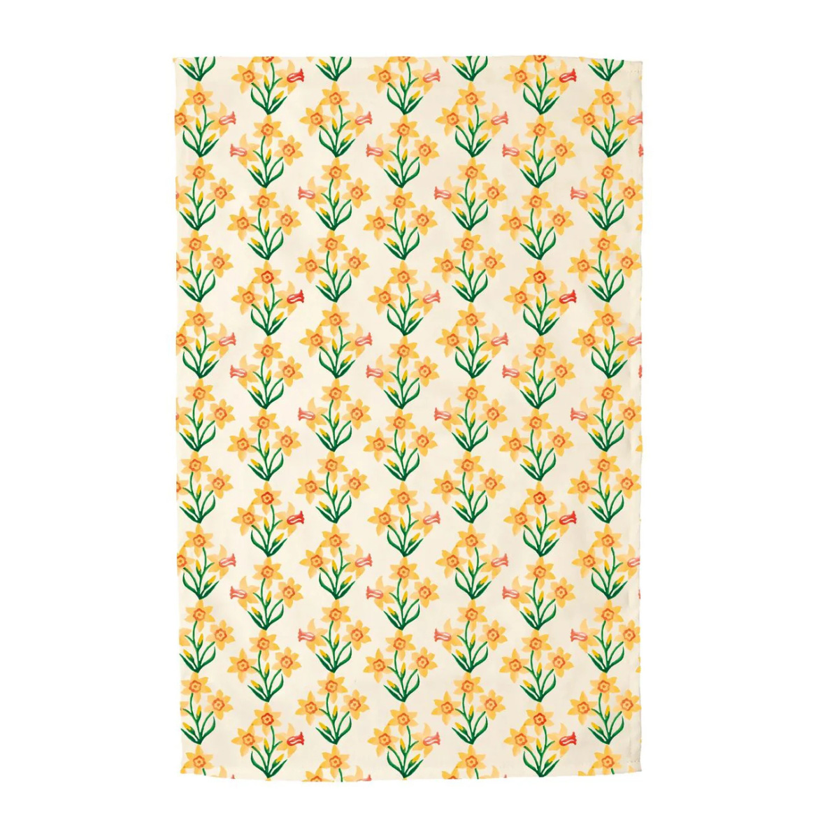 daffodil tea towel