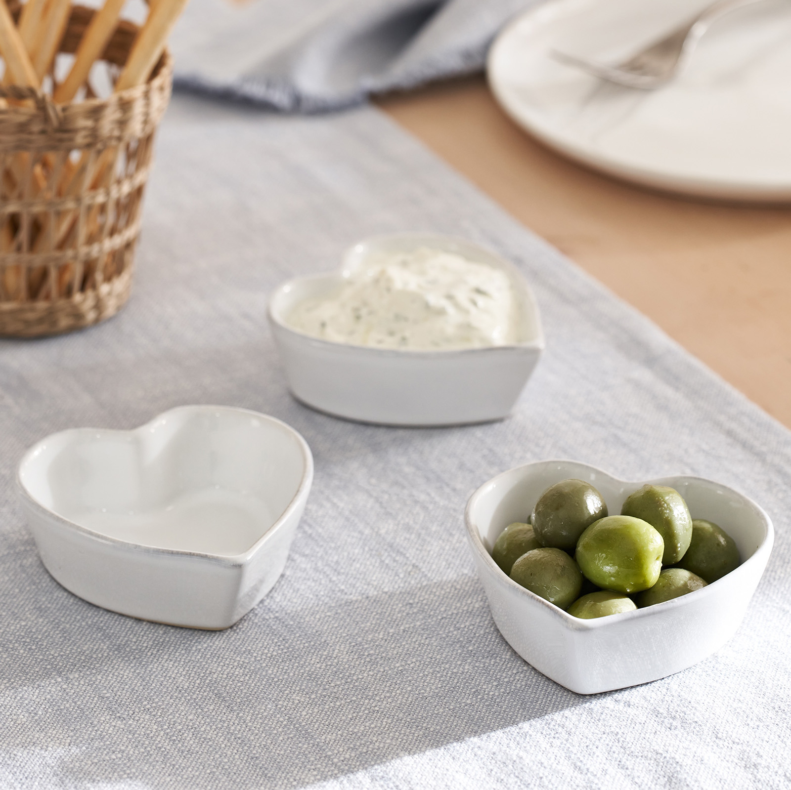 The White Company Small Porto Heart Dishes