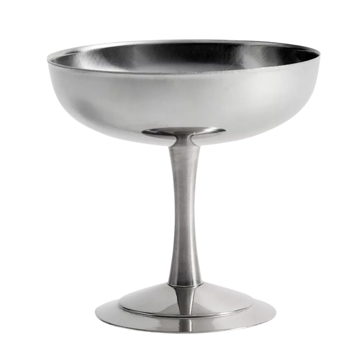 stainless steel stemmed ice cream bowl