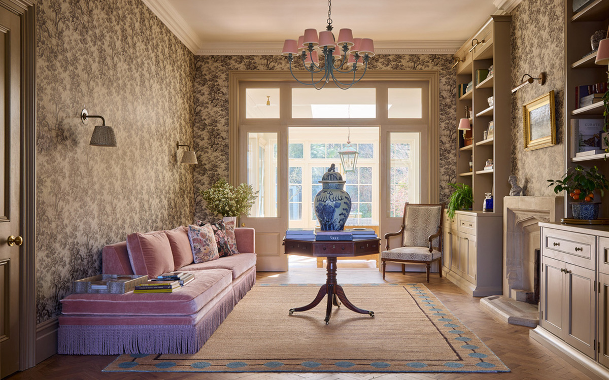 art deco living room