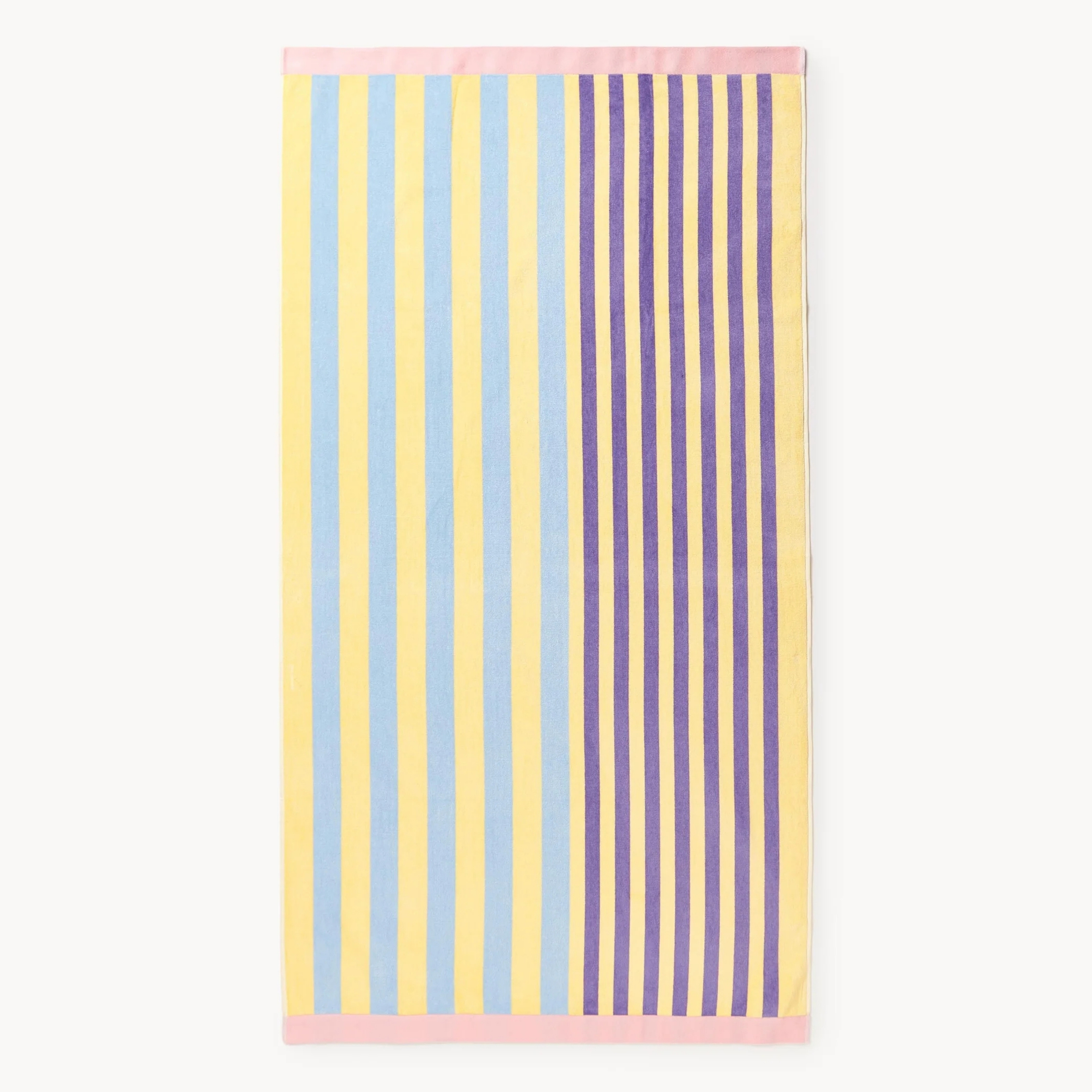 Alvaro Beach Towel with Stripes pictured on a white background