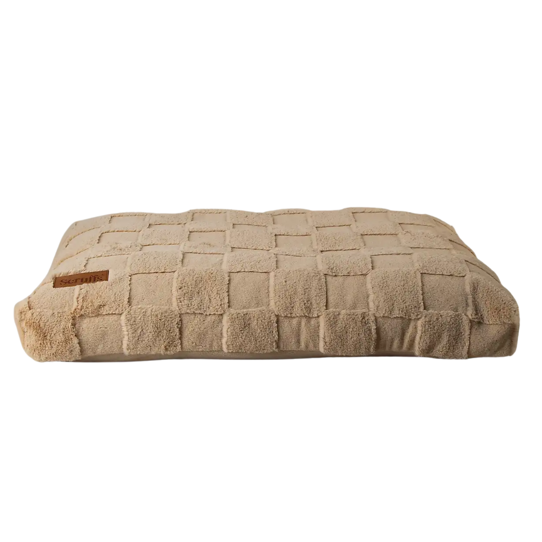 borg checkerboard dog cushion bed