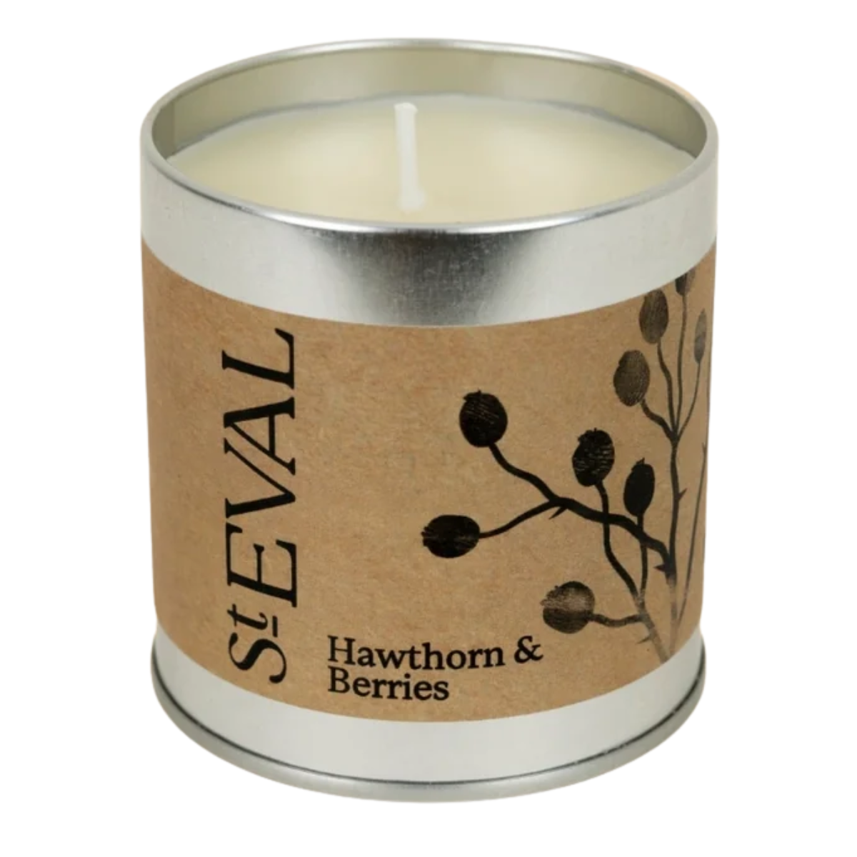 hawthorn and berry tin candle