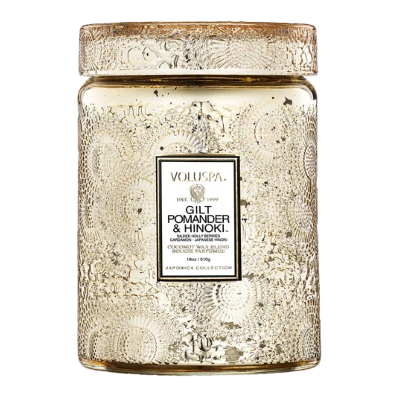 voluspa gold winter candle