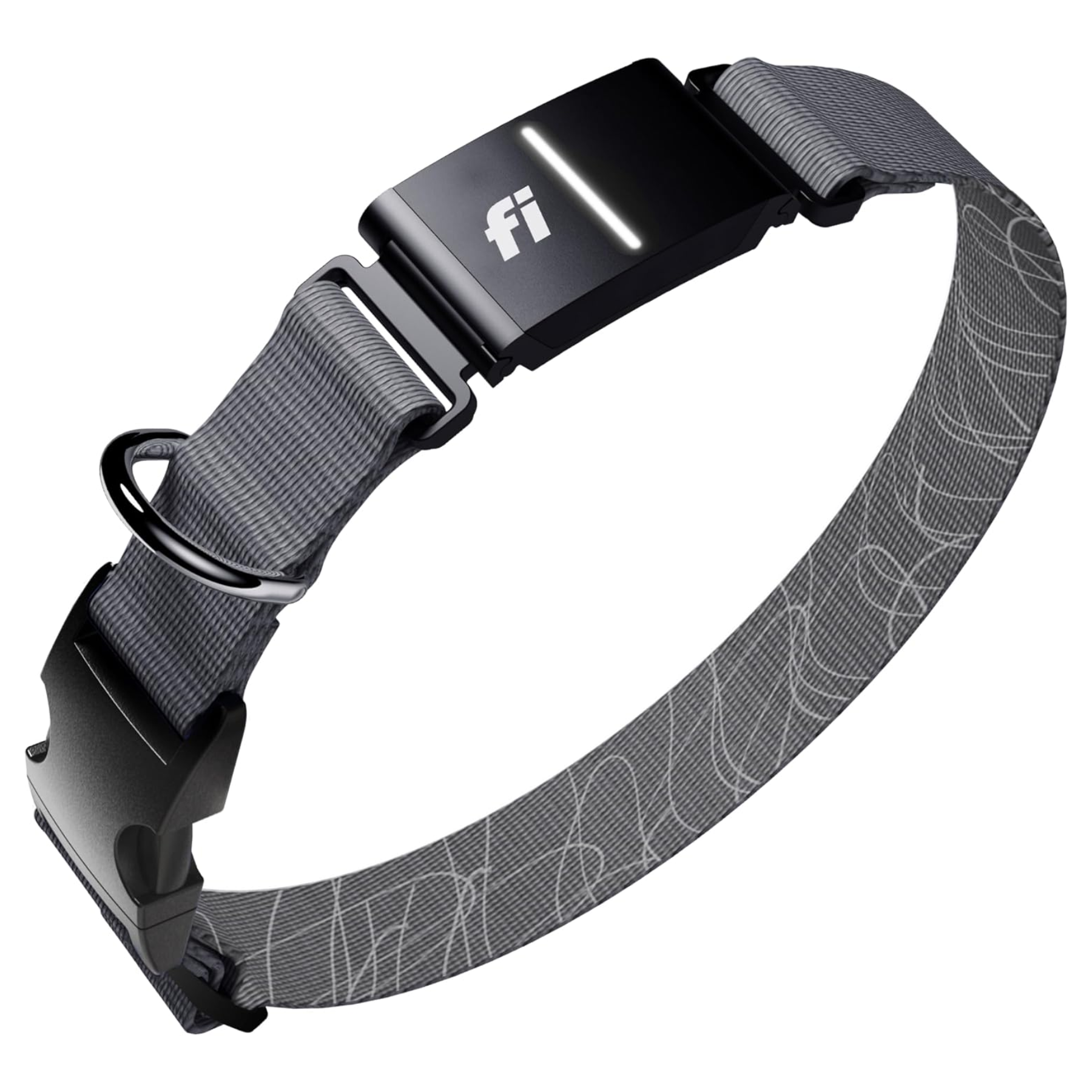 fi gps dog tracker collar in dark grey