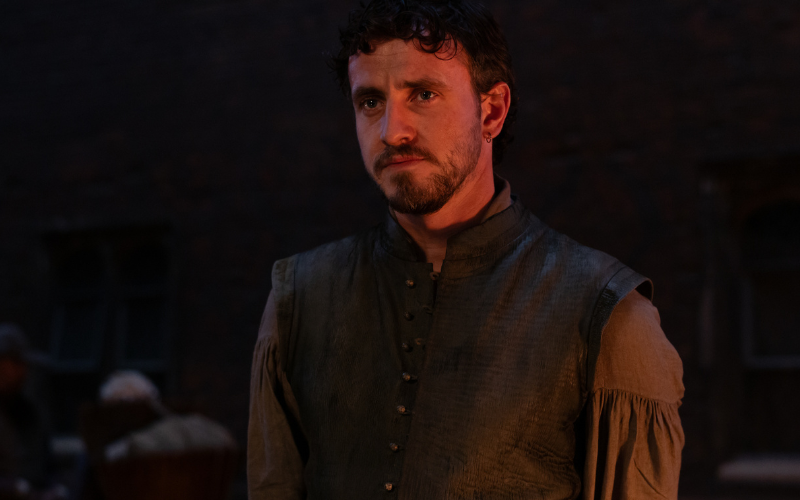 Paul Mescal as William Shakespeare in Hamnet