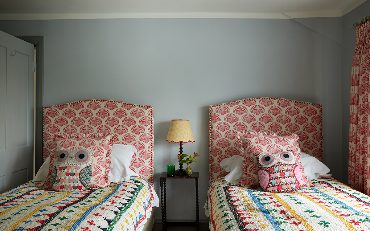 Alice Gates Cornwall home shell bedroom