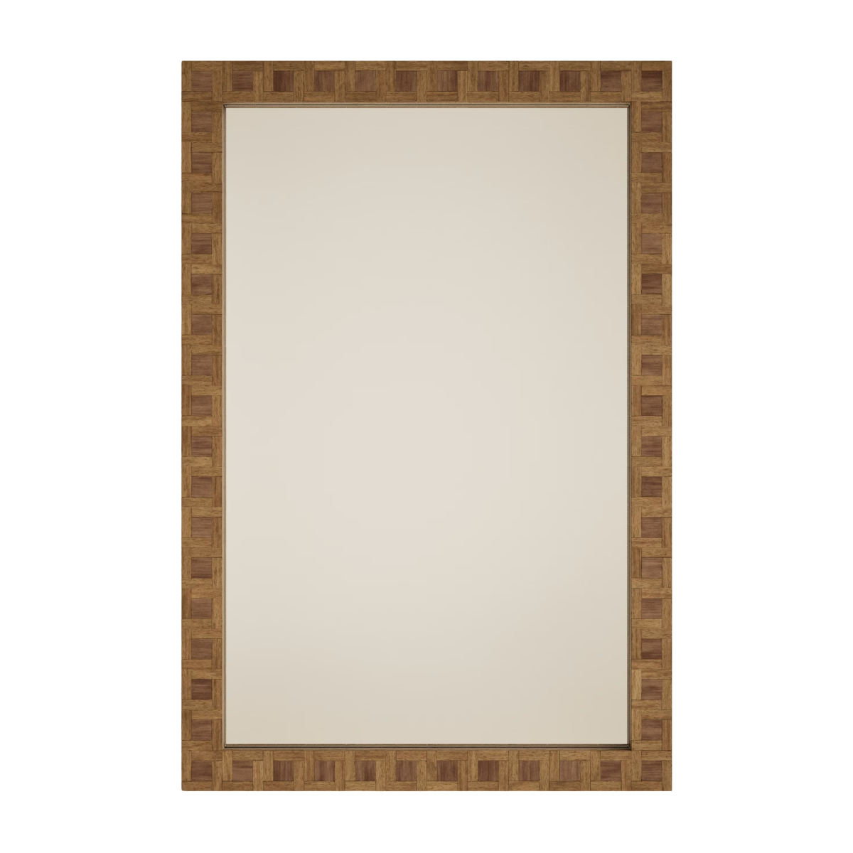 large rectangle marquetry mirror