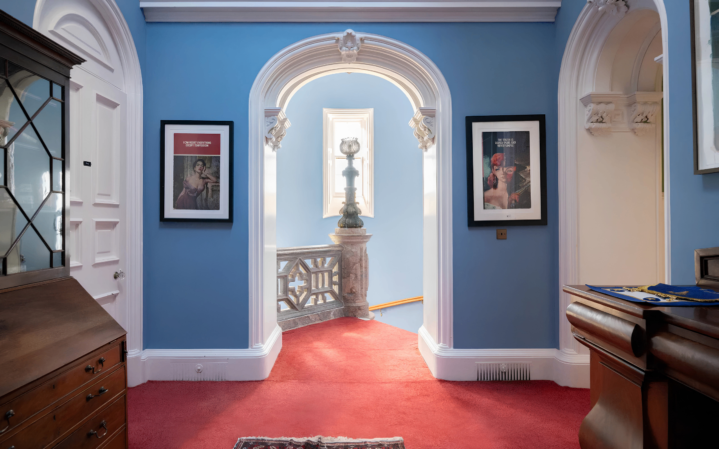 Inside Ayton Castle, now owned by Alan Carr