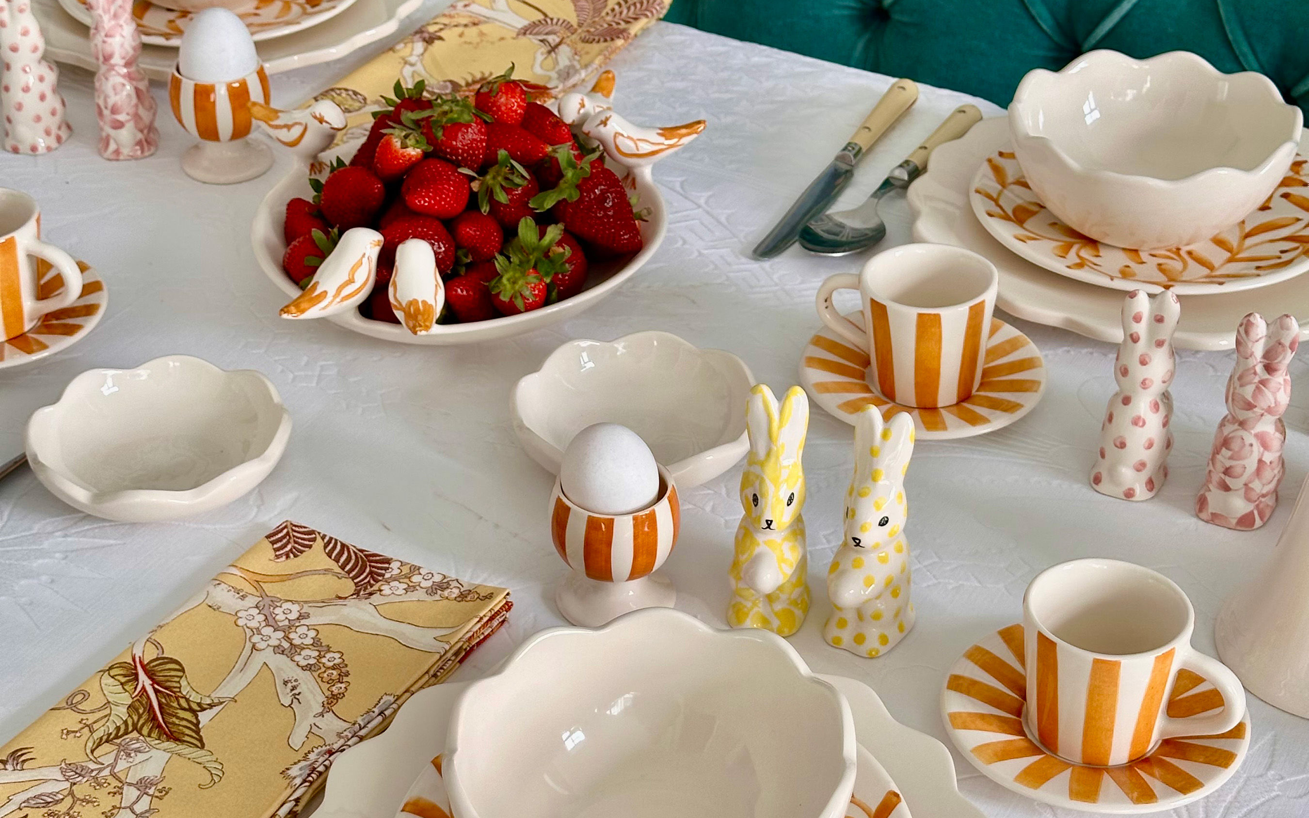 Easter table decorating