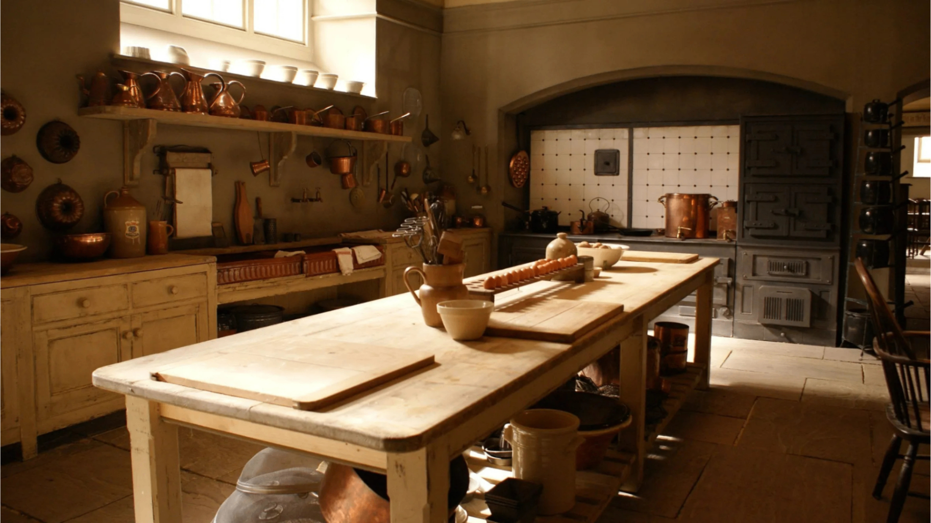 kitchen from downton abbey