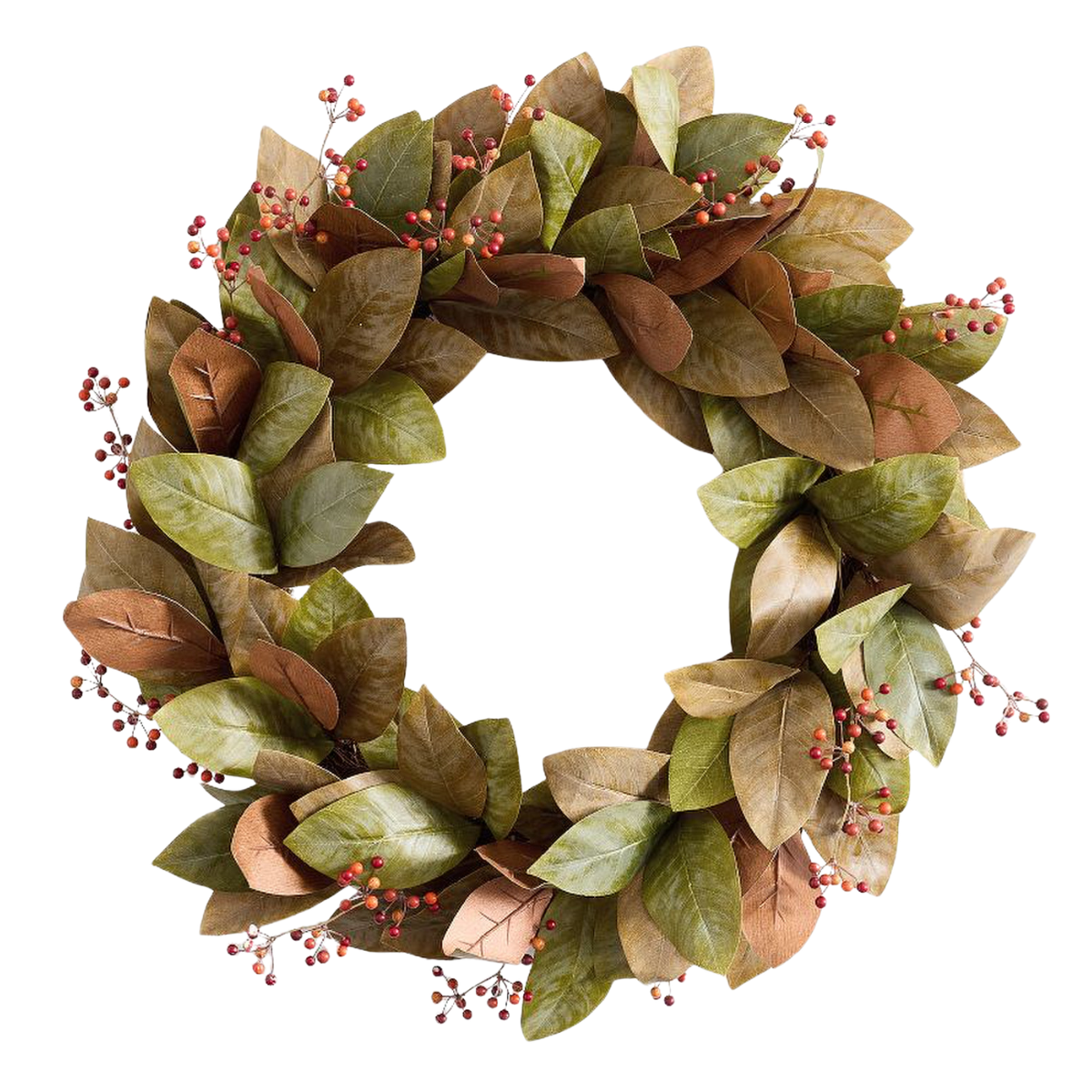 faded autumn leaf wreath