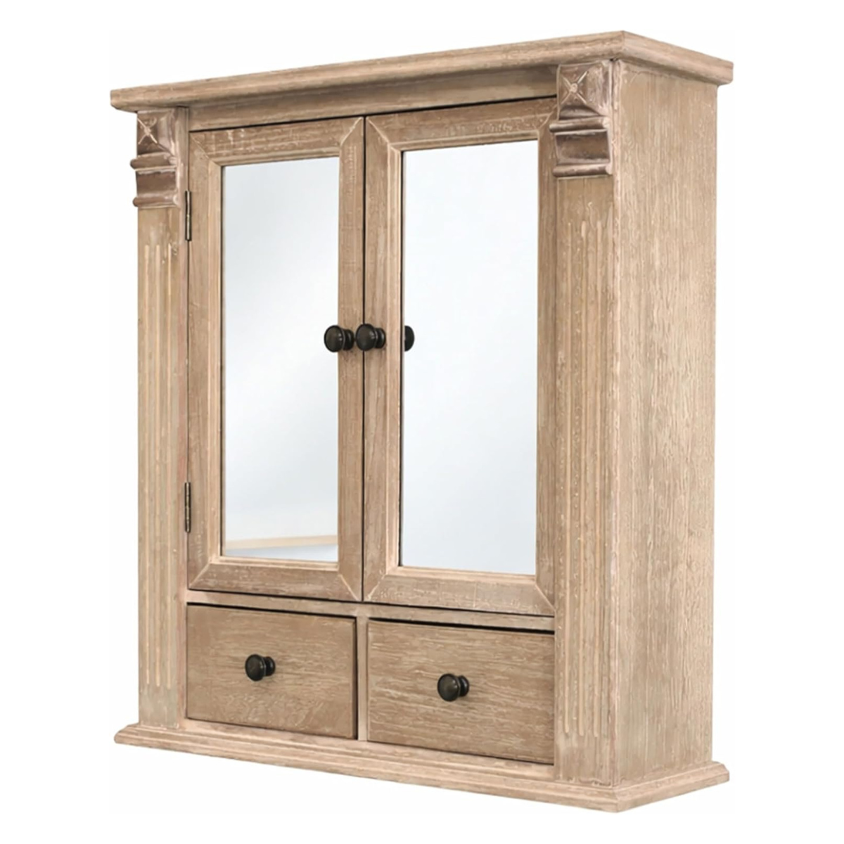 wooden mirror cabinet
