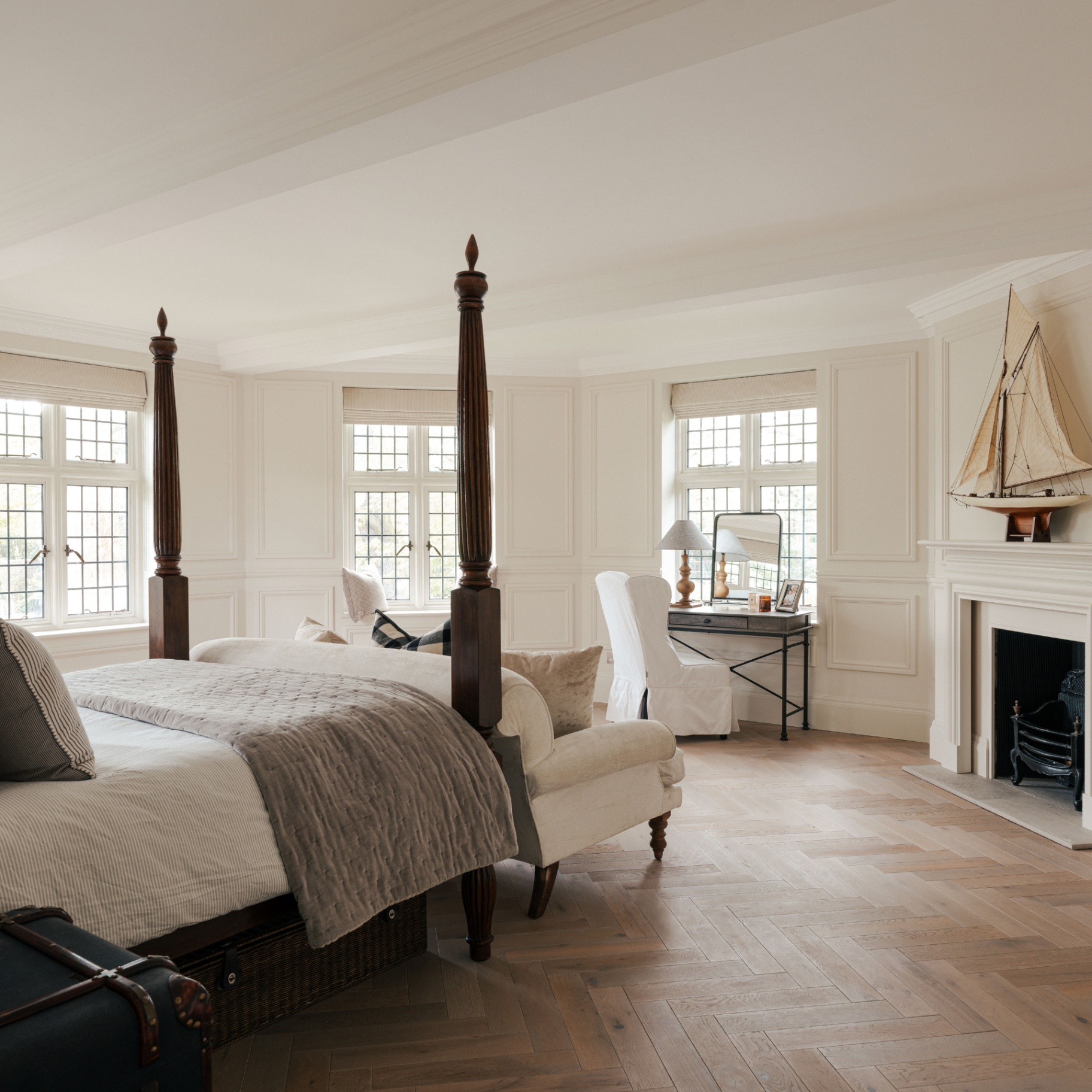  David gandys bedroom pictured from interior designed house in richmond