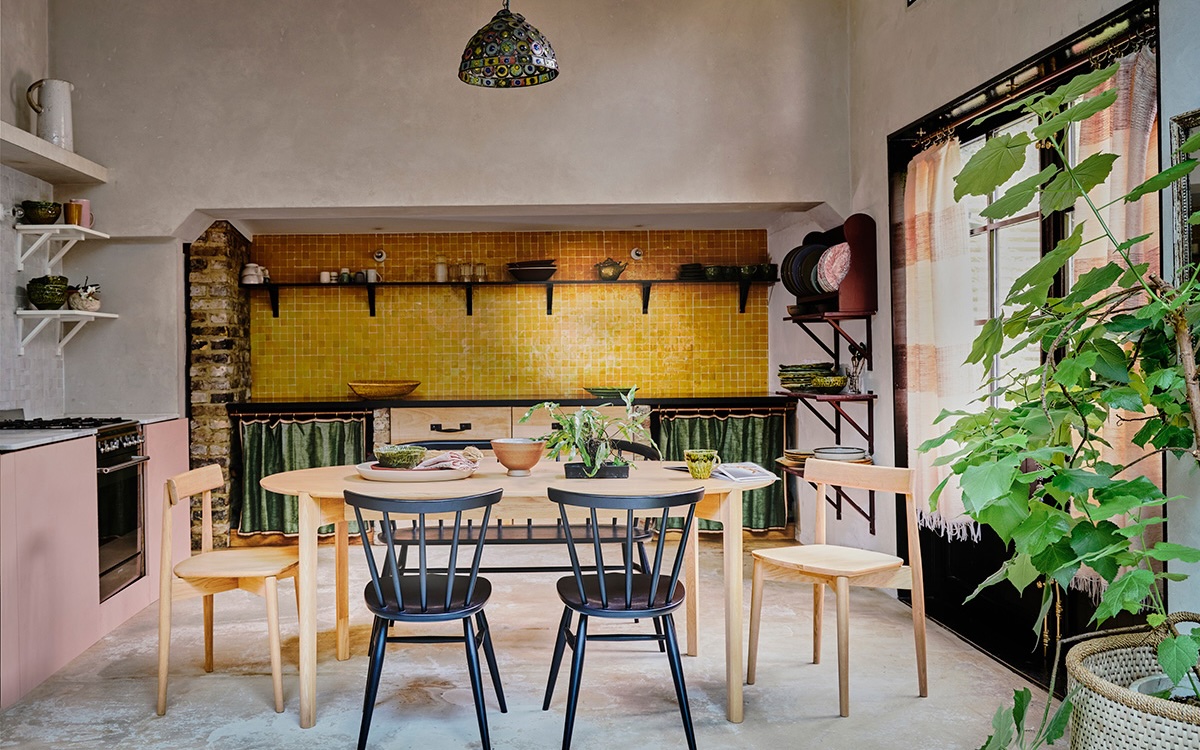 Mix styles in an open plan kitchen