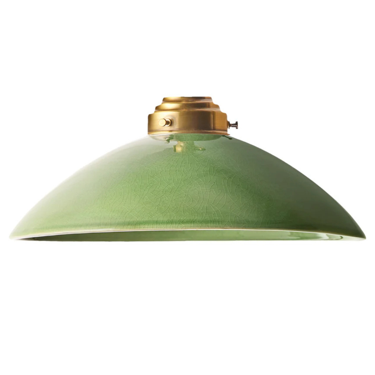 green ceramic pendant shade