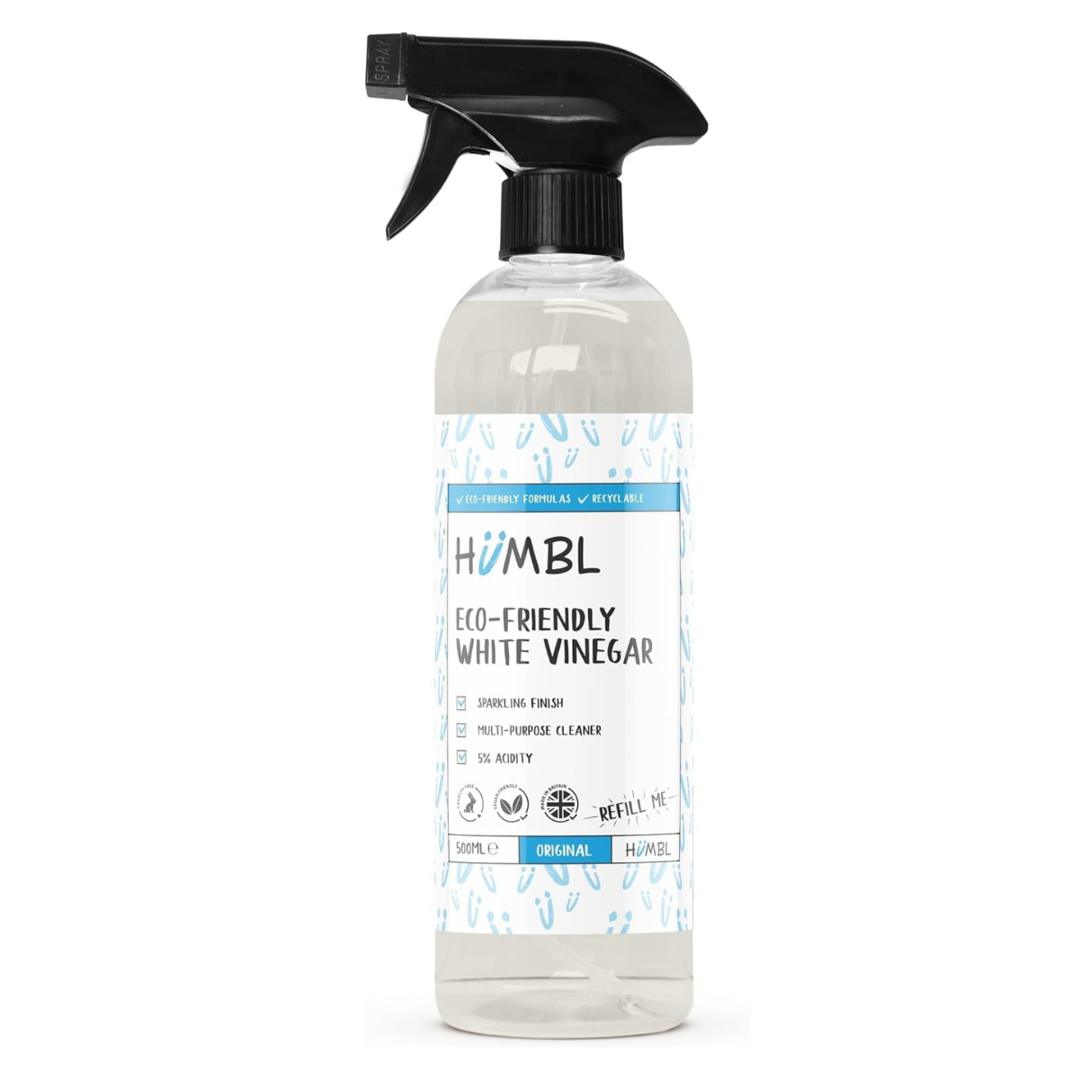a bottle of humbl white vinegar spray