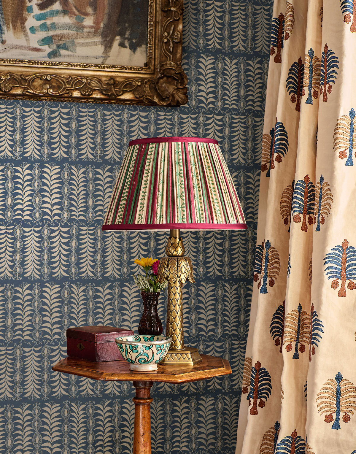 Little Zanzibar Indigo Wallpaper