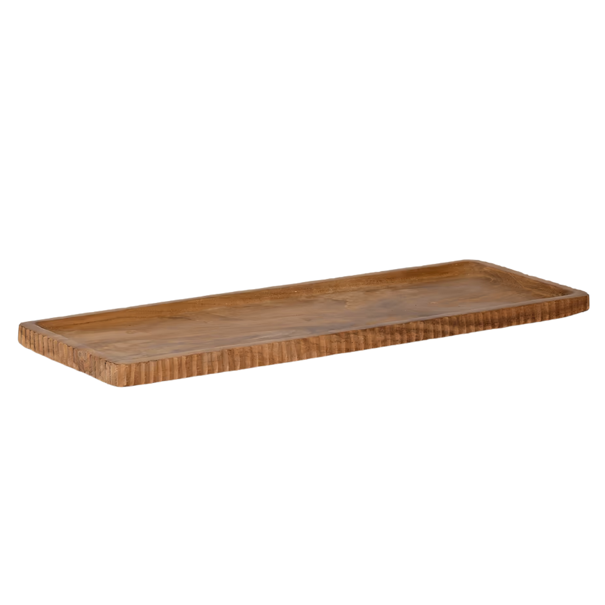wooden brown serving plate