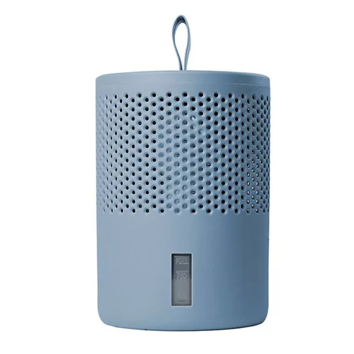 a small blue moisture absorber