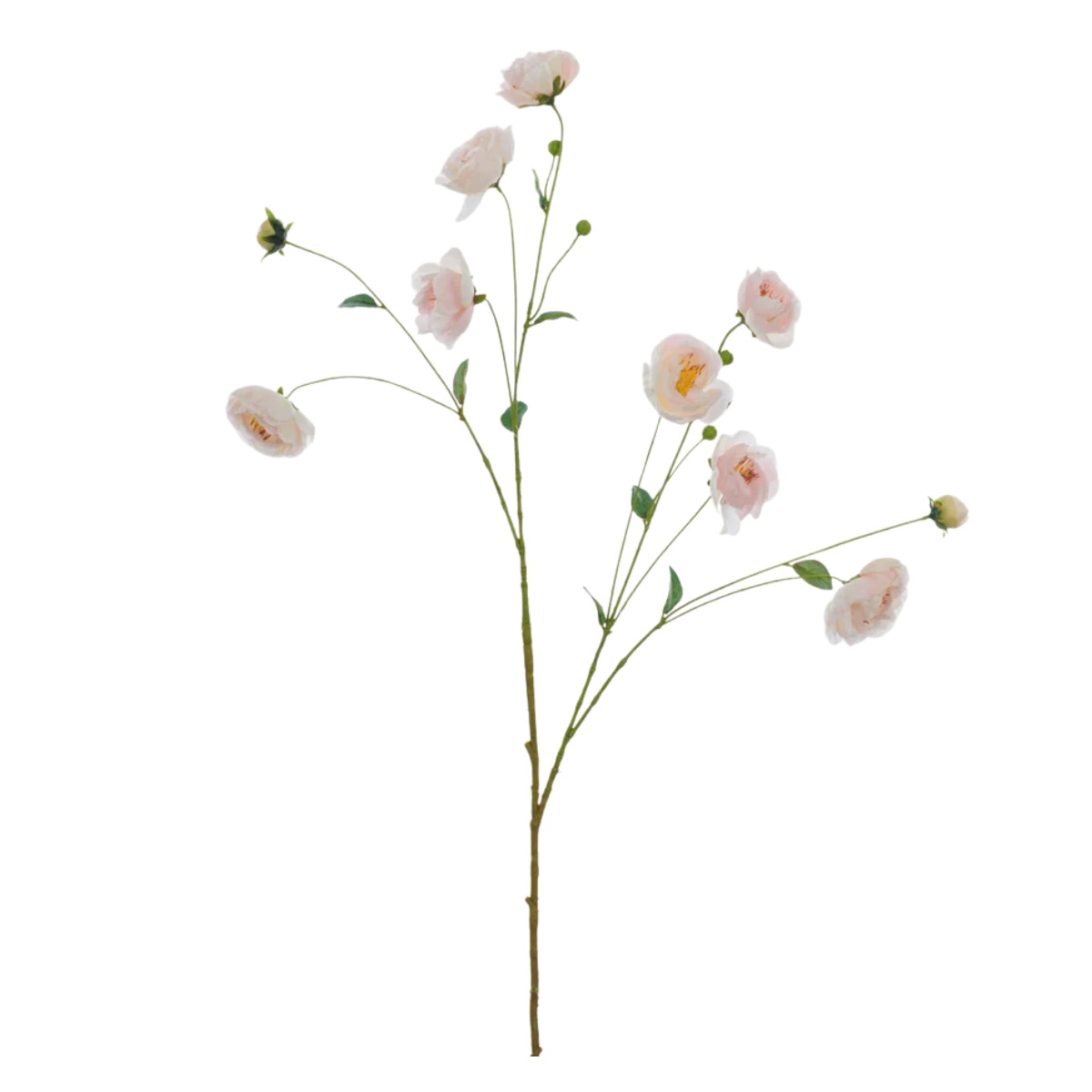 faux pink peony spray
