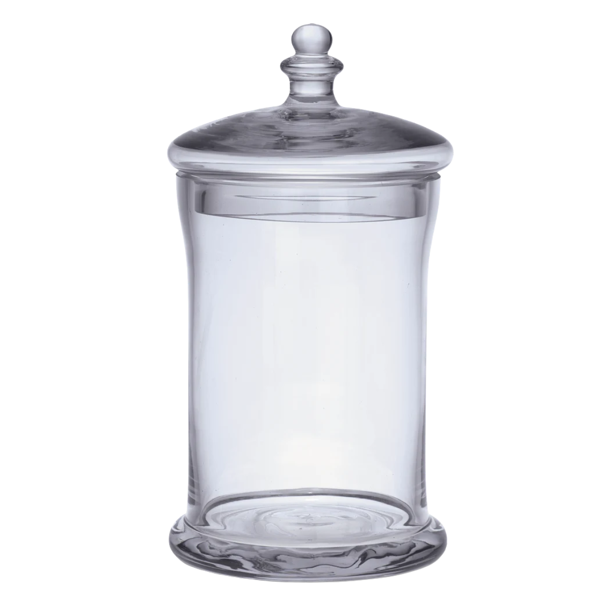 a large glass jar with a lid