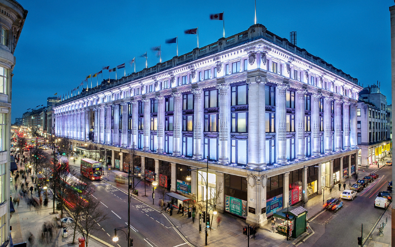 Selfridges at Christmas