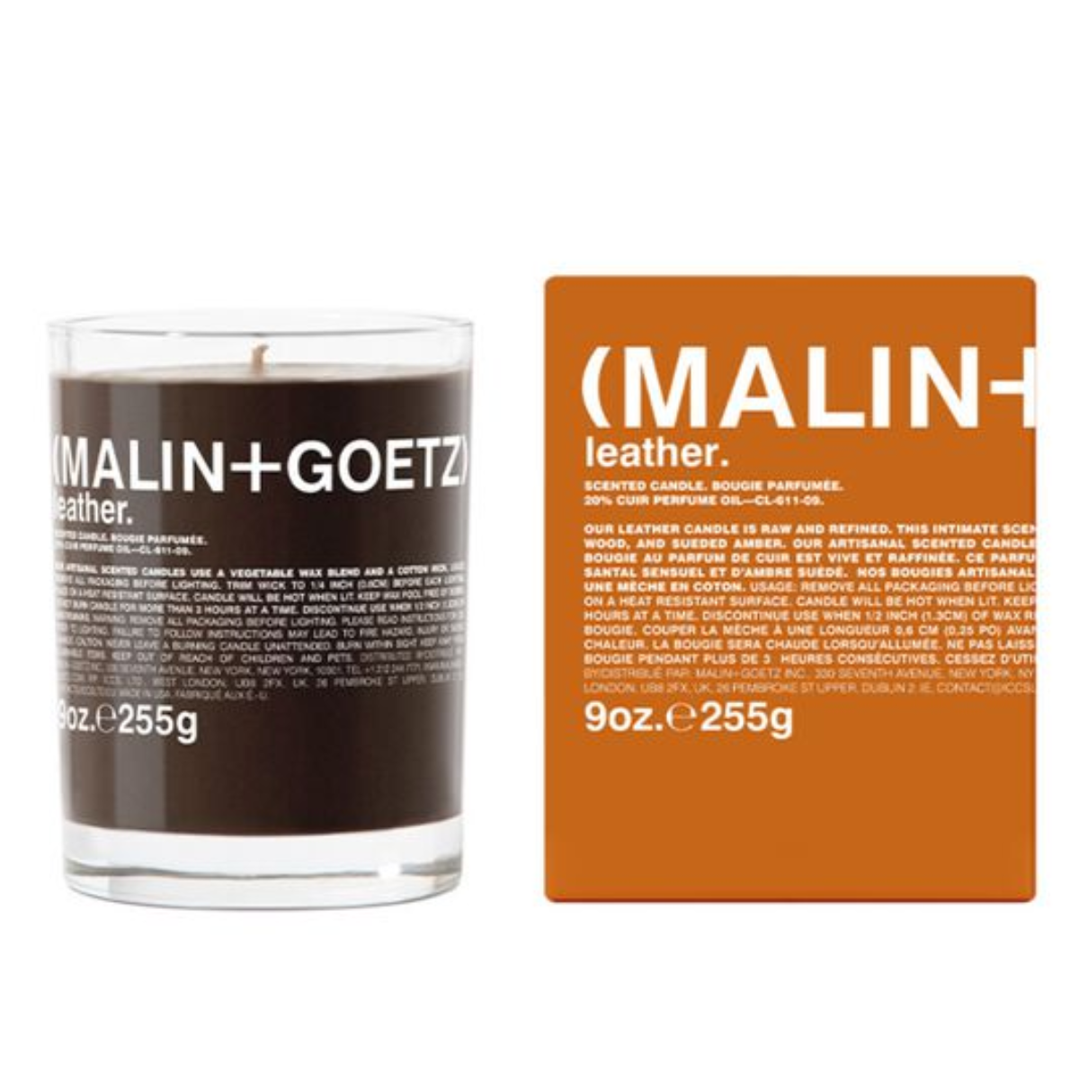 malin goetz leather candle