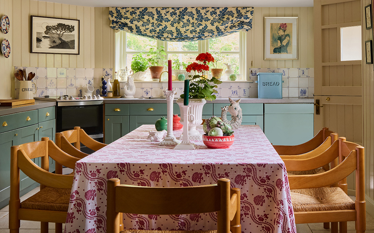 colourful farmhouse kitchen