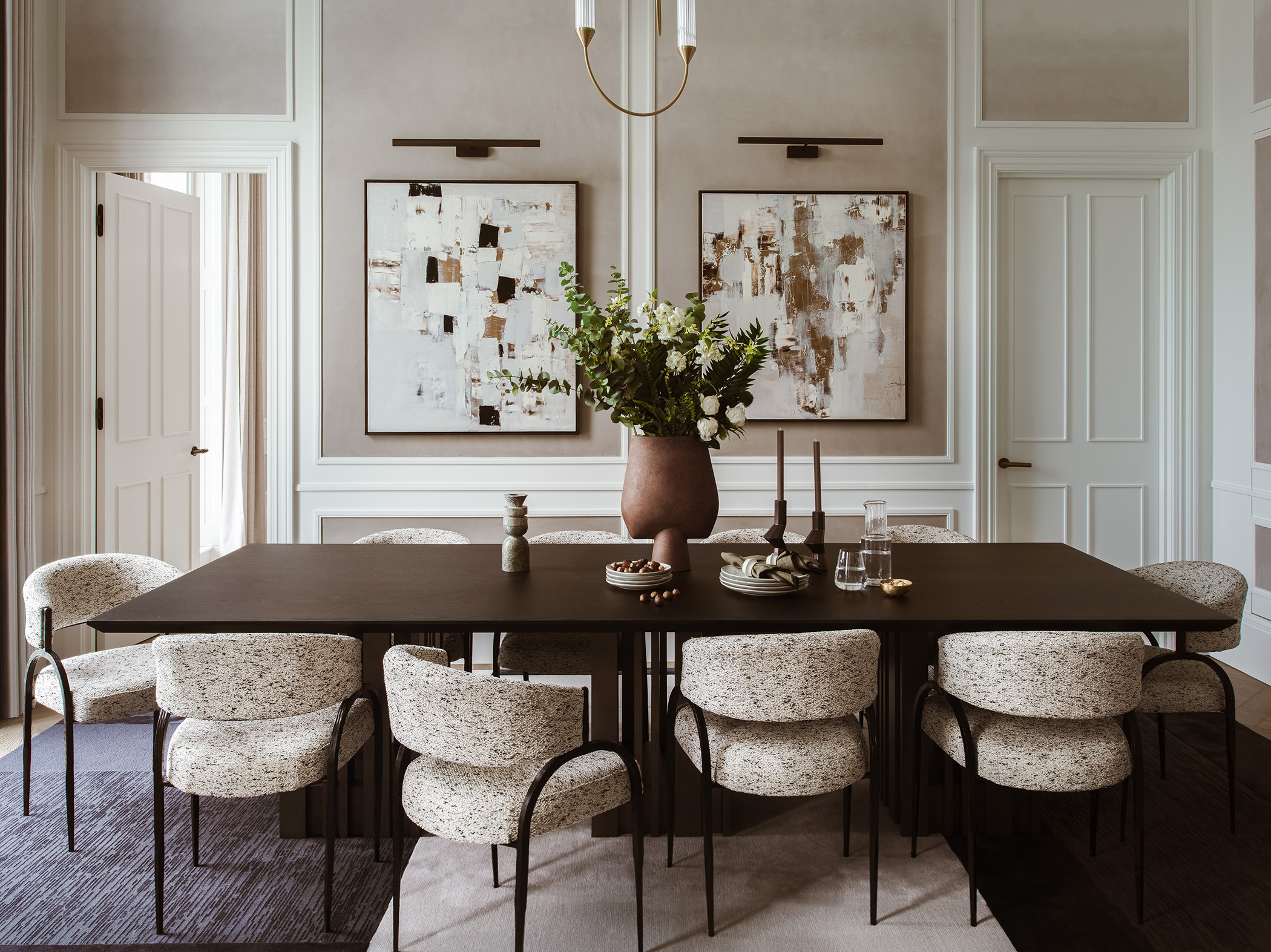 how to hang art