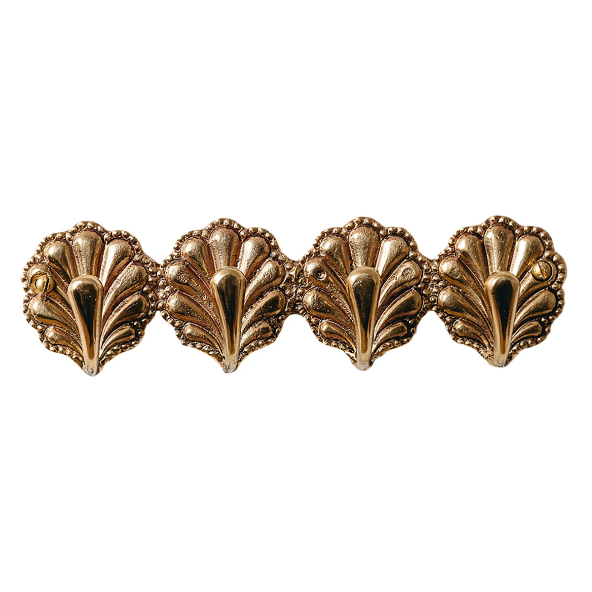 Hastshilp Shell Brass Coat Hooks