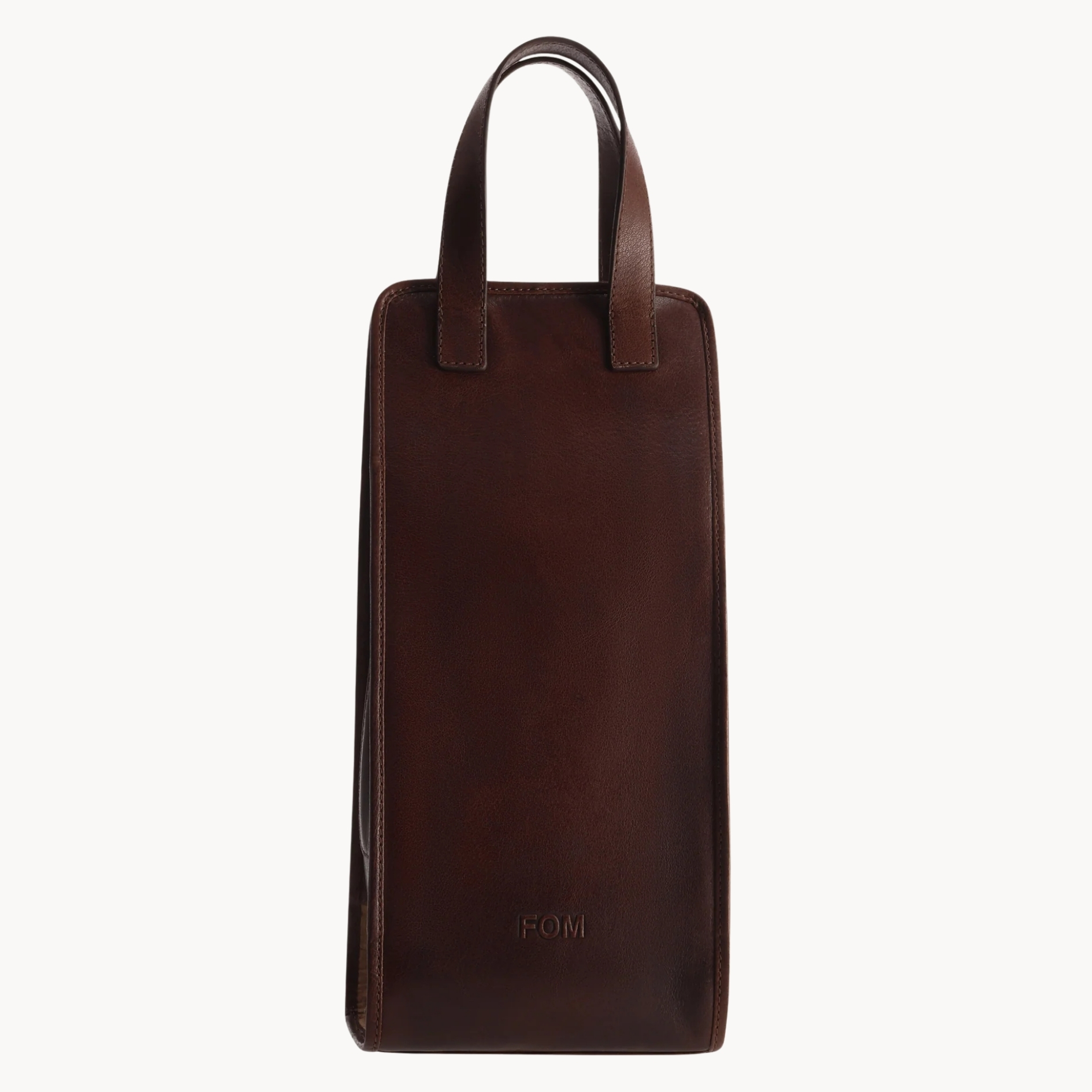 Wine Carrier pictured in dark chocolate colour 