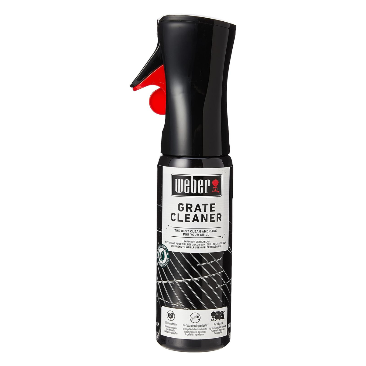 a black grate cleaner spray