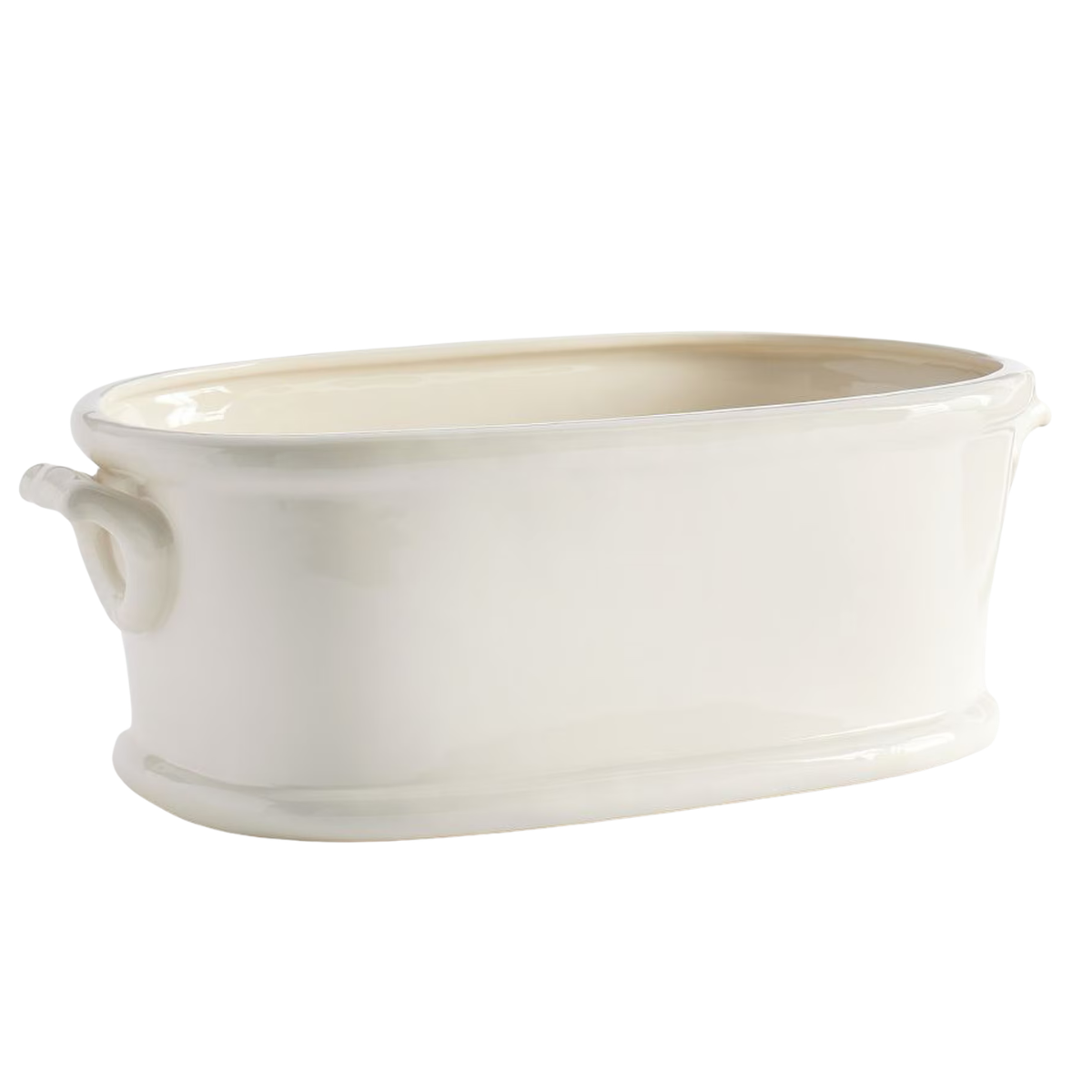 white ceramic drinks bucket