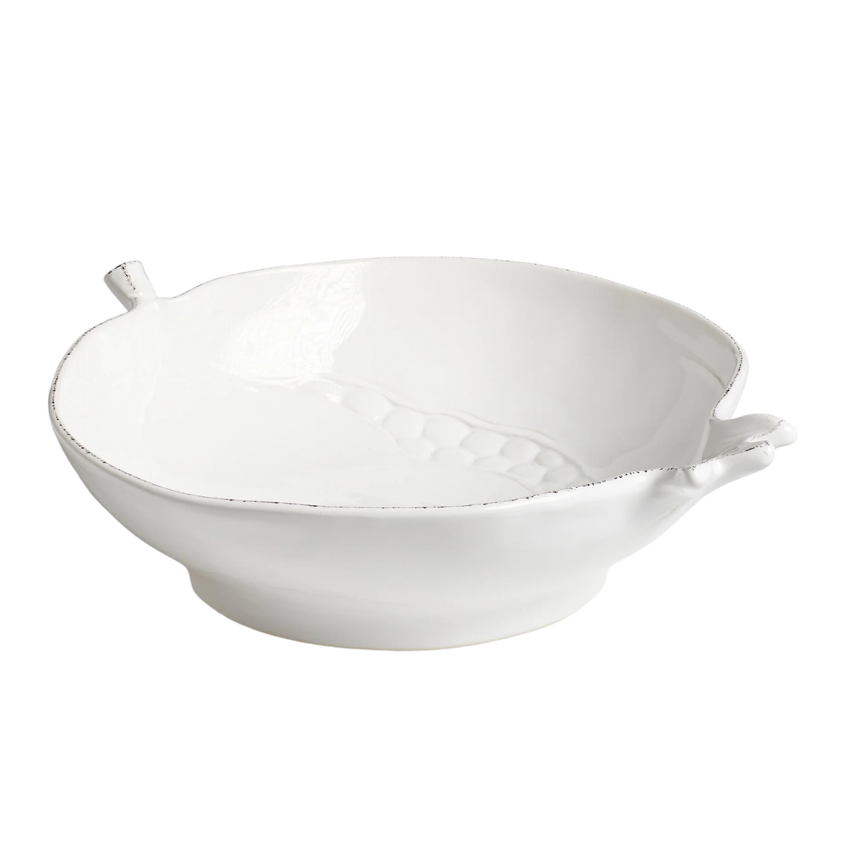WHITE SALAD BOWL IN THE SHAPE OF A POMEGRANATE