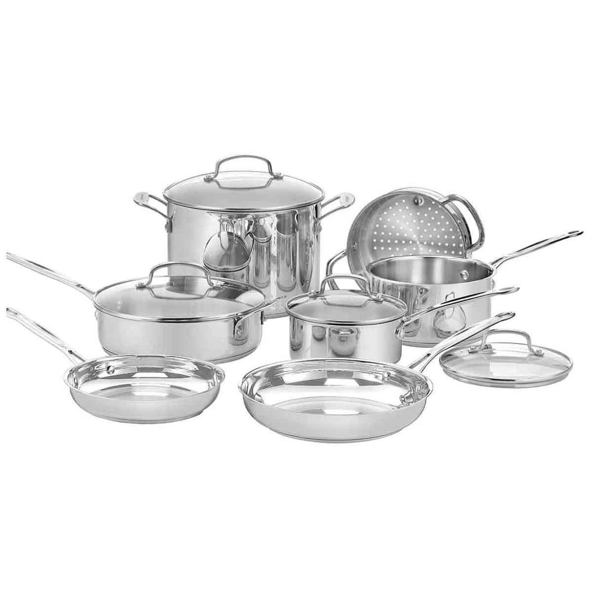 11 piece steel cookware set